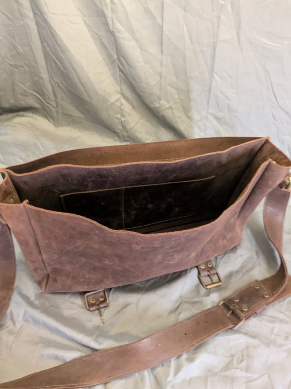 Leather Messenger/Laptop Bag